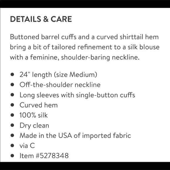 RAG & BONE | off shoulder | Med - BARREL CUFFS - Picture 15 of 15